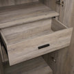Genoa Modern 2-Piece Freestanding Wardrobe - Rustic Grey