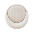 Pumpkin Swivel Chenille Accent Chair - Cream/Gold