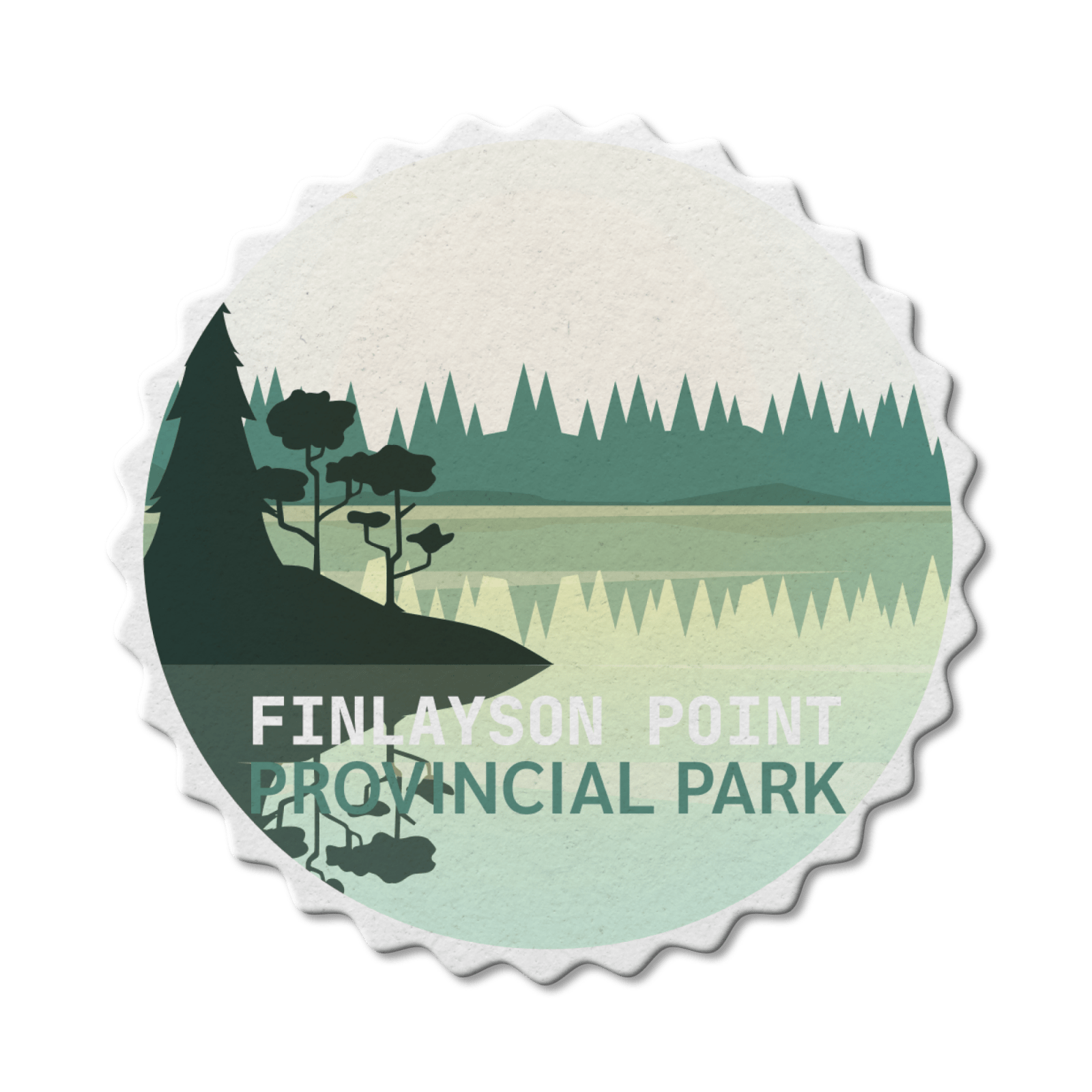 Finlayson Point Ontario Provincial Park Waterproof Vinyl Sticker, Canada Parks