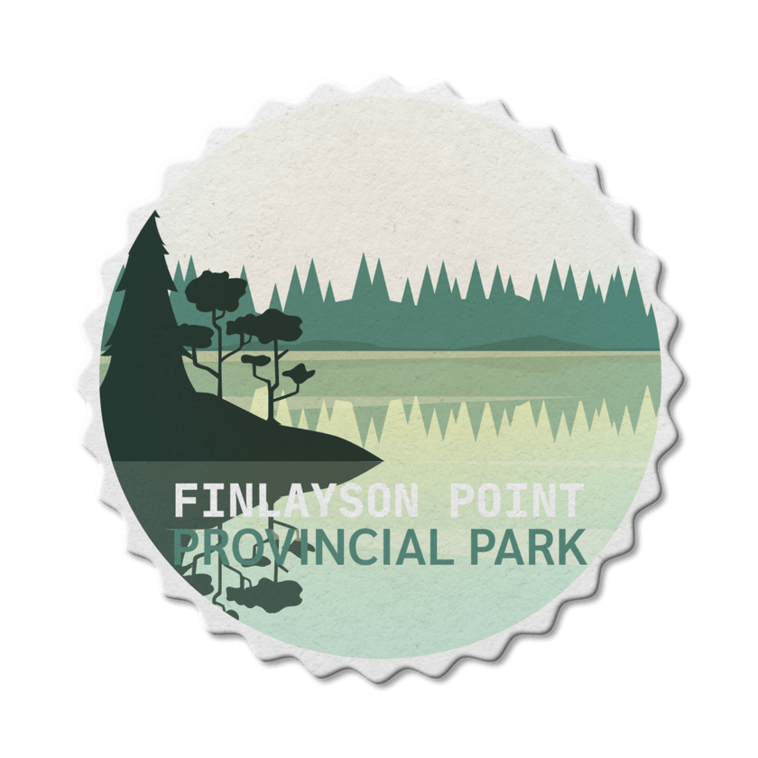 Finlayson Point Ontario Provincial Park Waterproof Vinyl Sticker, Canada Parks