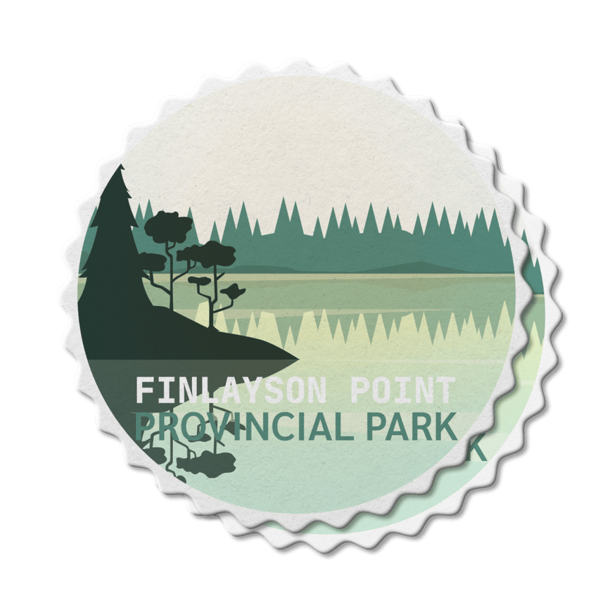 Finlayson Point Ontario Provincial Park Waterproof Vinyl Sticker, Canada Parks