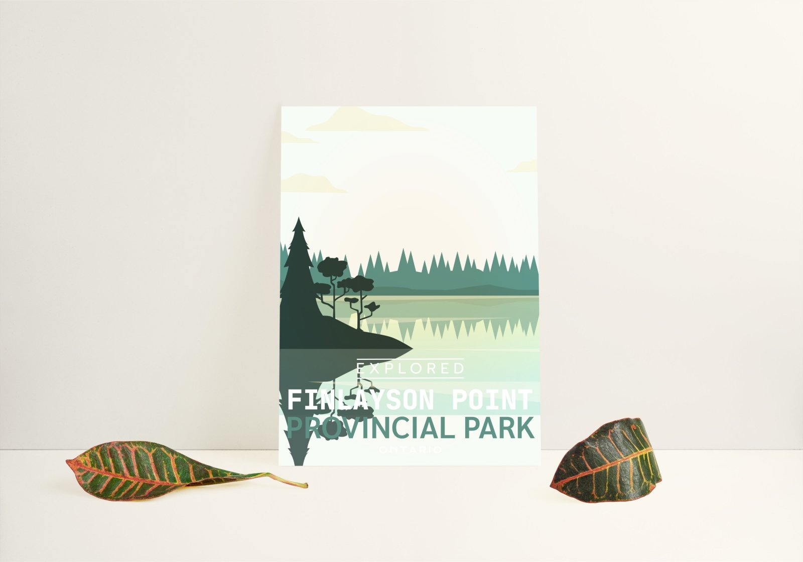 Finlayson Point Provincial Park 'Explored' Poster, Canada Parks