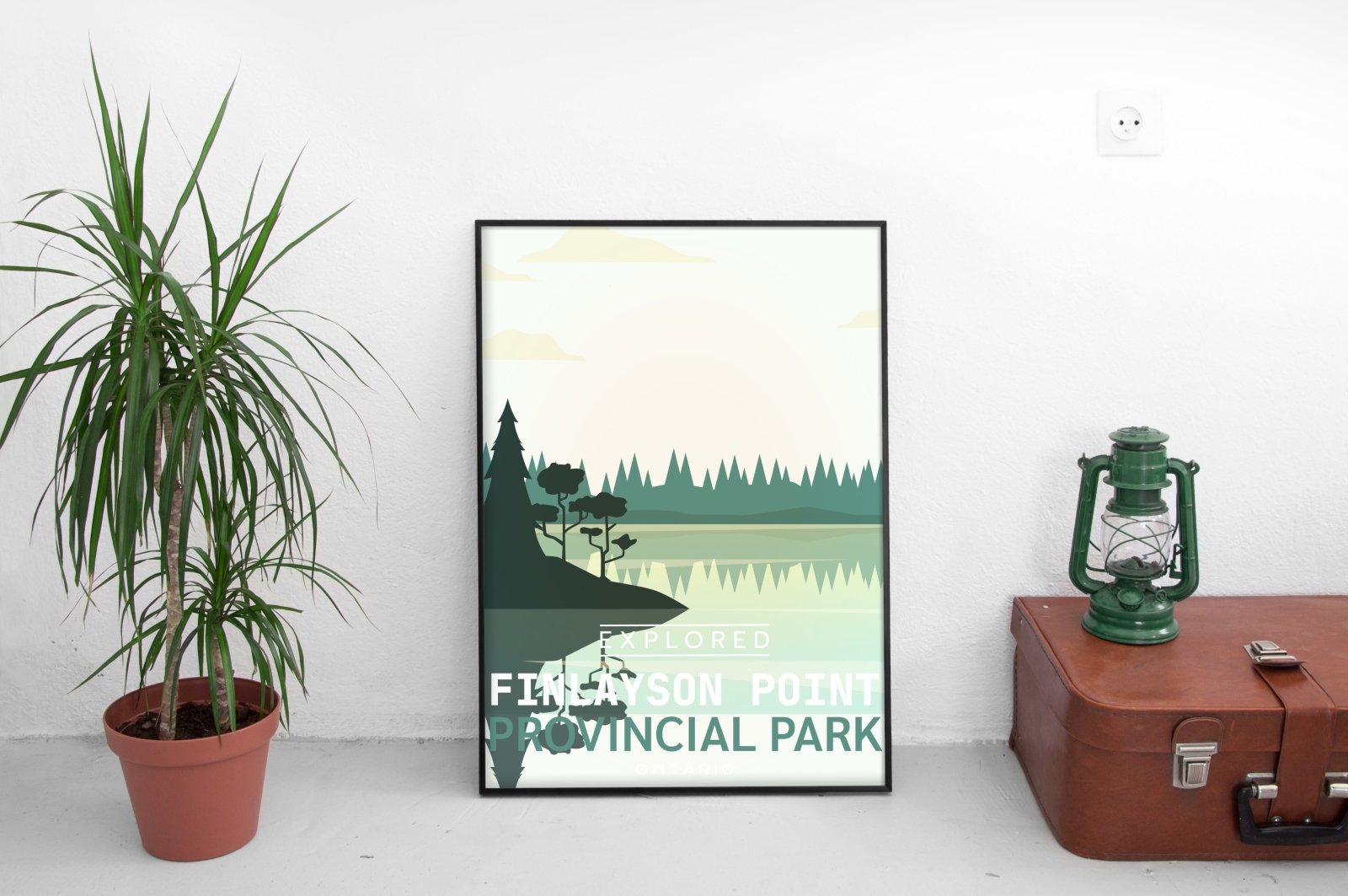 Finlayson Point Provincial Park 'Explored' Poster, Canada Parks
