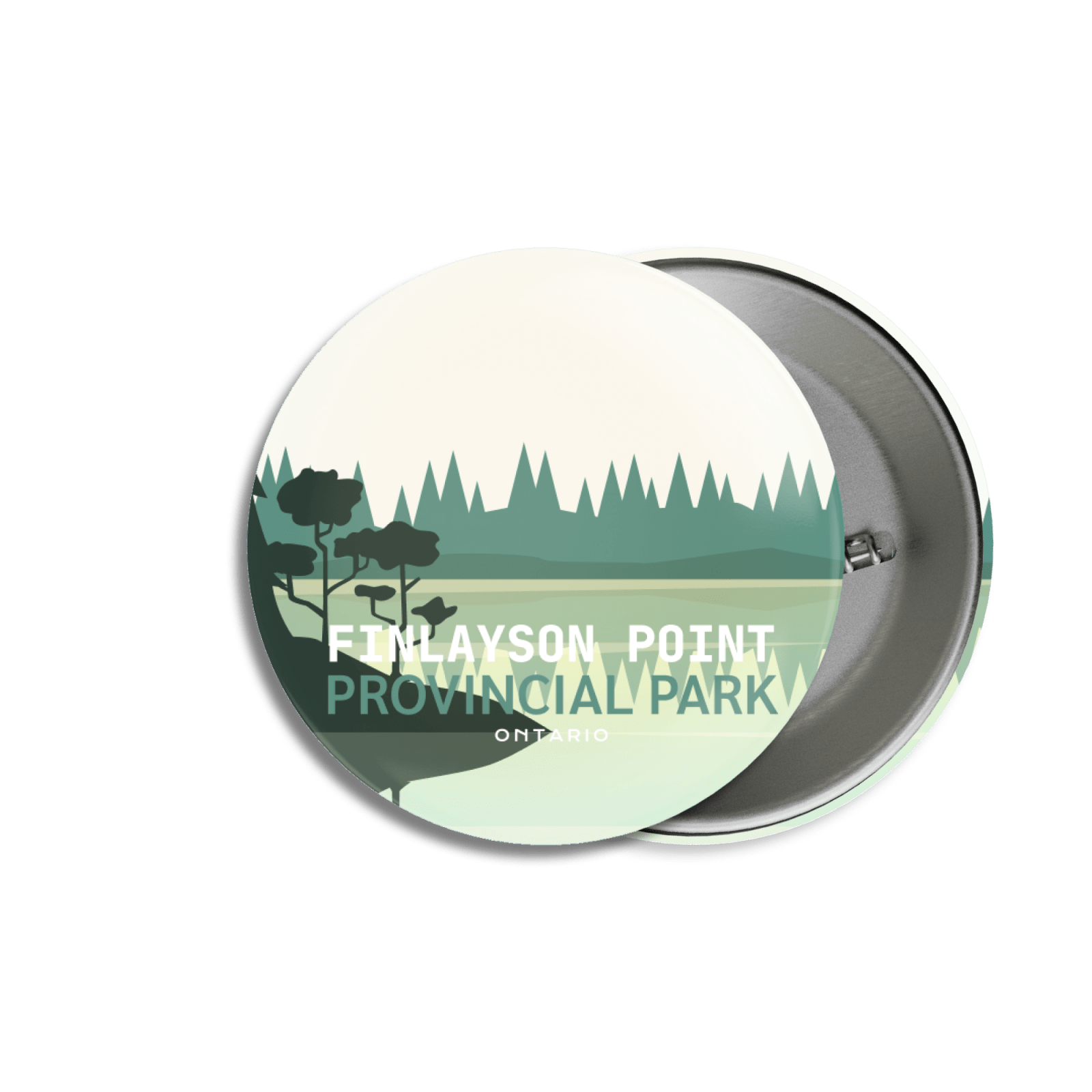 Finlayson Point Provincial Park of Ontario Pinback Button, Canada Parks