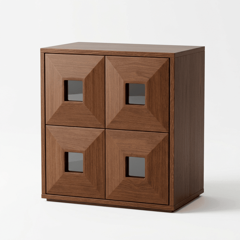 Finn Stackable Walnut Storage
