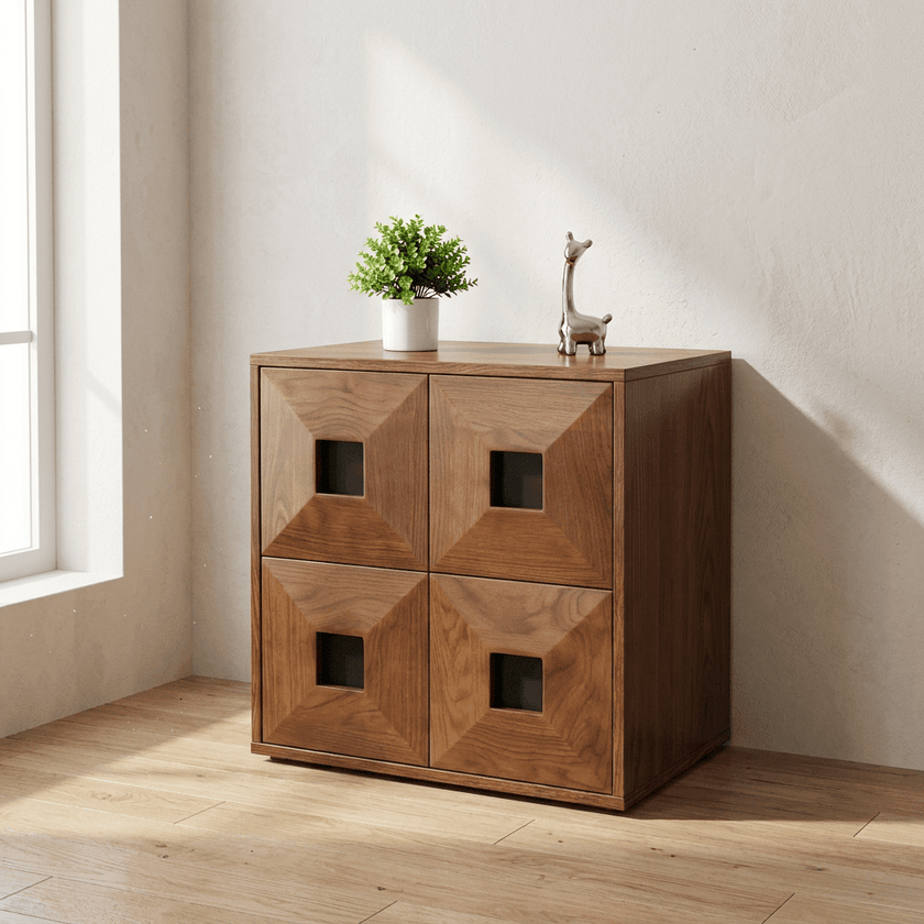 Finn Stackable Walnut Storage