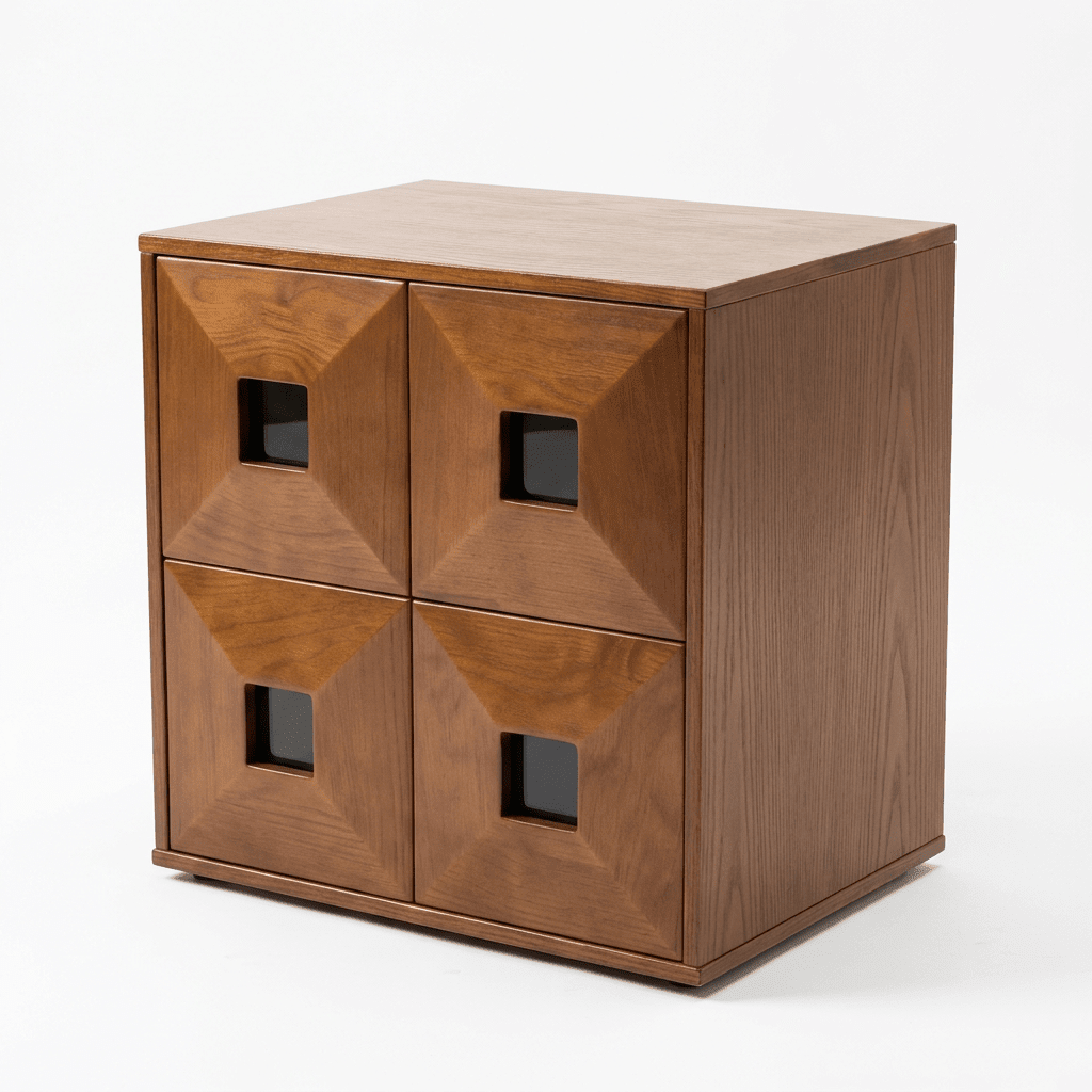 Finn Stackable Walnut Storage