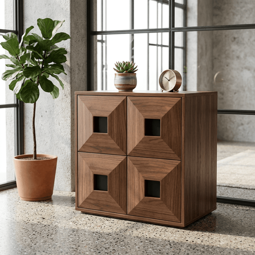 Finn Stackable Walnut Storage