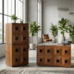 Finn Stackable Walnut Storage