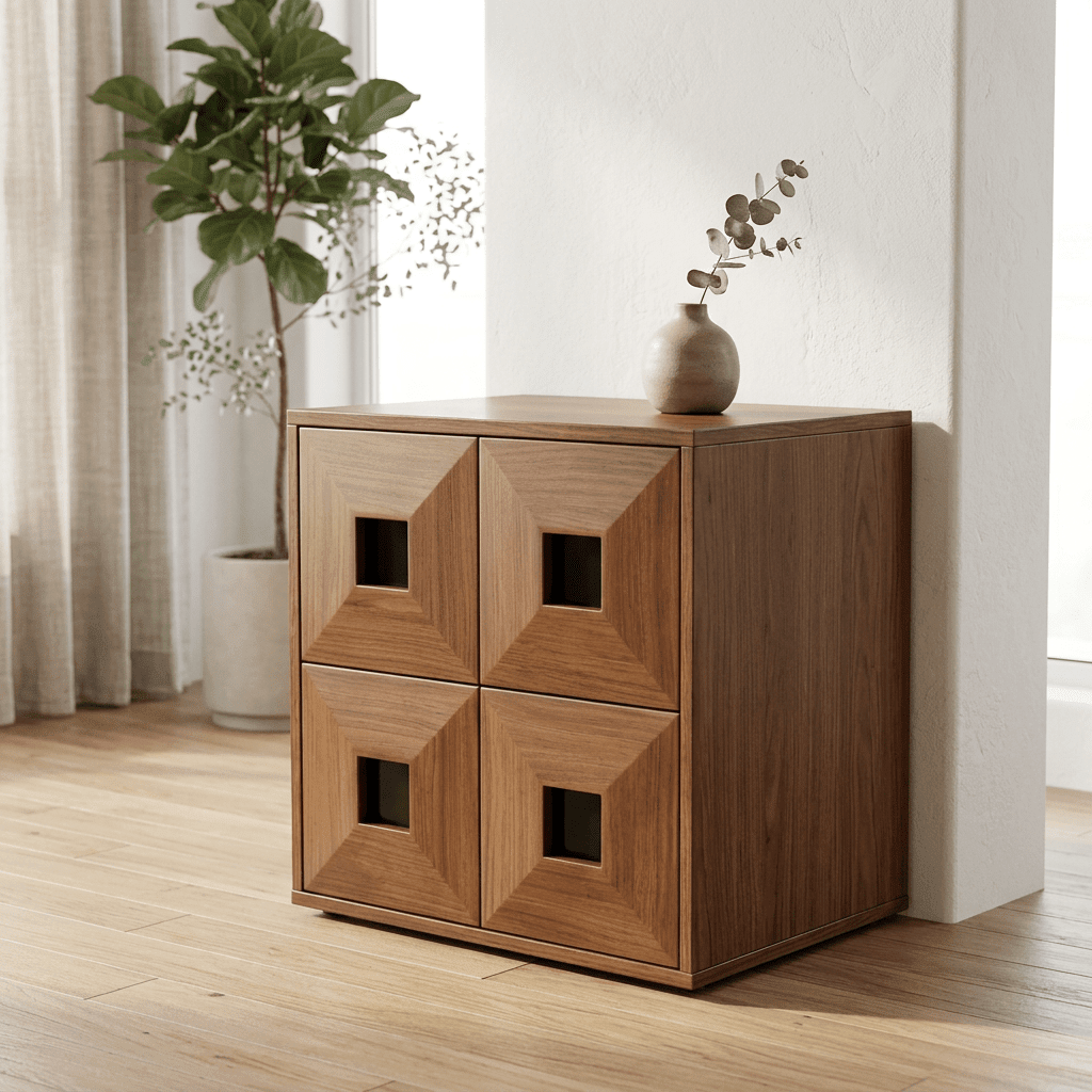 Finn Stackable Walnut Storage