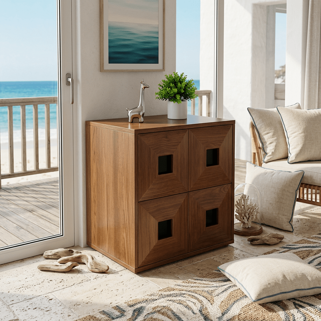 Finn Stackable Walnut Storage