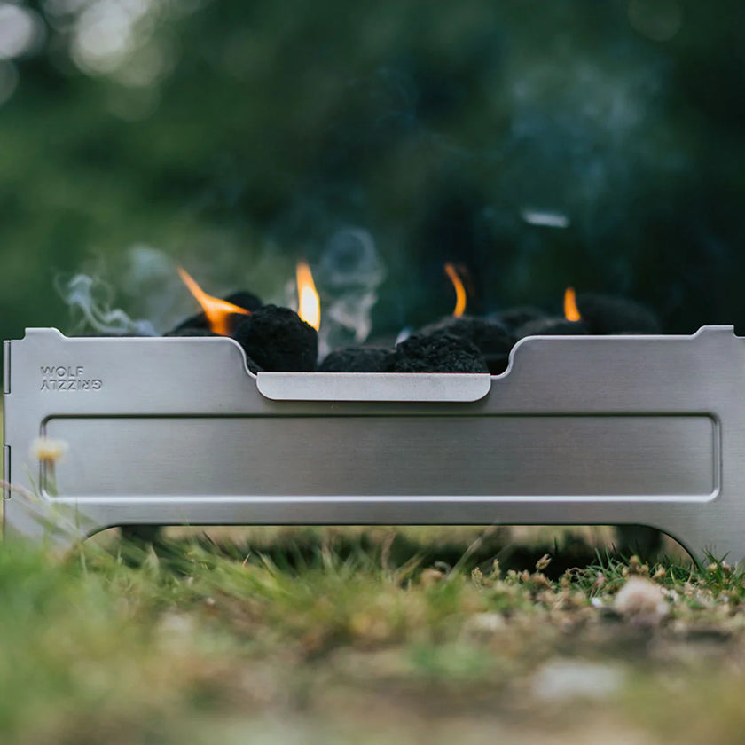 Wolf & Grizzly Stainless Steel Packable Camp Fire Pit