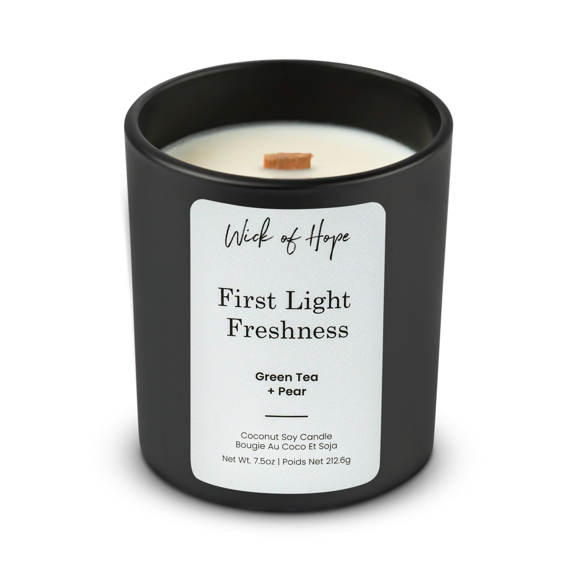 First Light Freshness Candle | Green Tea + Pear