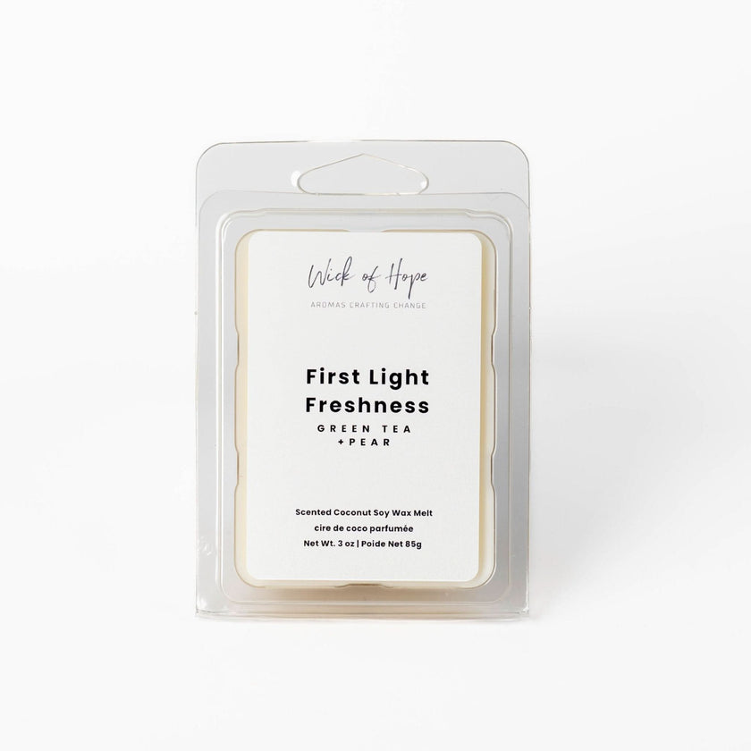 First Light Freshness Wax Melt | Green Tea + Pear
