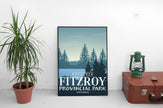 Fitzroy Provincial Park 'Explored' Poster, Canada Parks