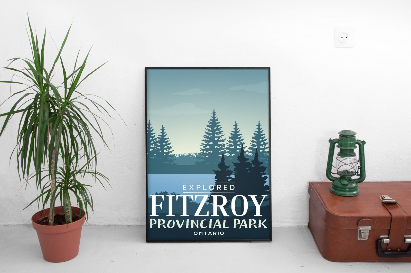 Fitzroy Provincial Park 'Explored' Poster, Canada Parks