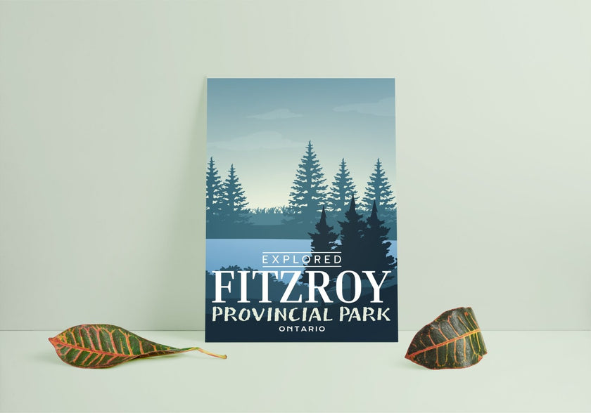 Fitzroy Provincial Park 'Explored' Poster, Canada Parks