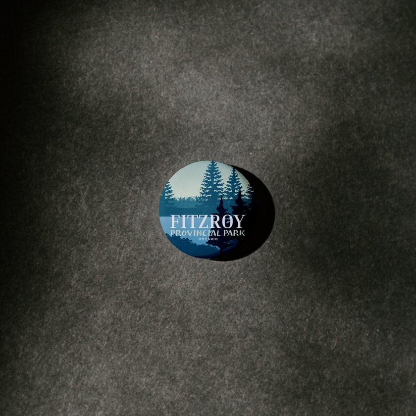 Fitzroy Provincial Park of Ontario Pinback Button, Canada Parks