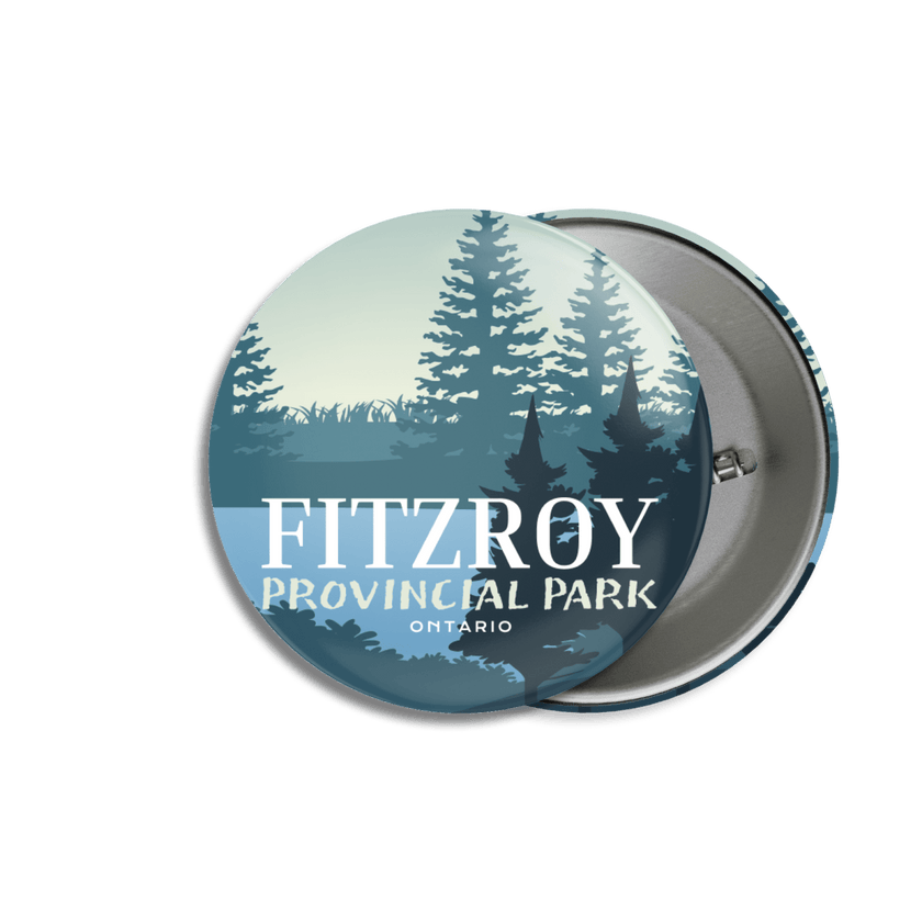 Fitzroy Provincial Park of Ontario Pinback Button, Canada Parks