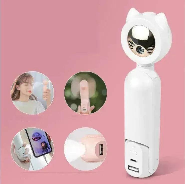 Five-in-one Multi-function Combination Hand-held Hydrating Fan