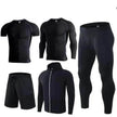 Men's Workout set Five-piece fitness wear
