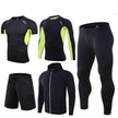 Men's Workout set Five-piece fitness wear
