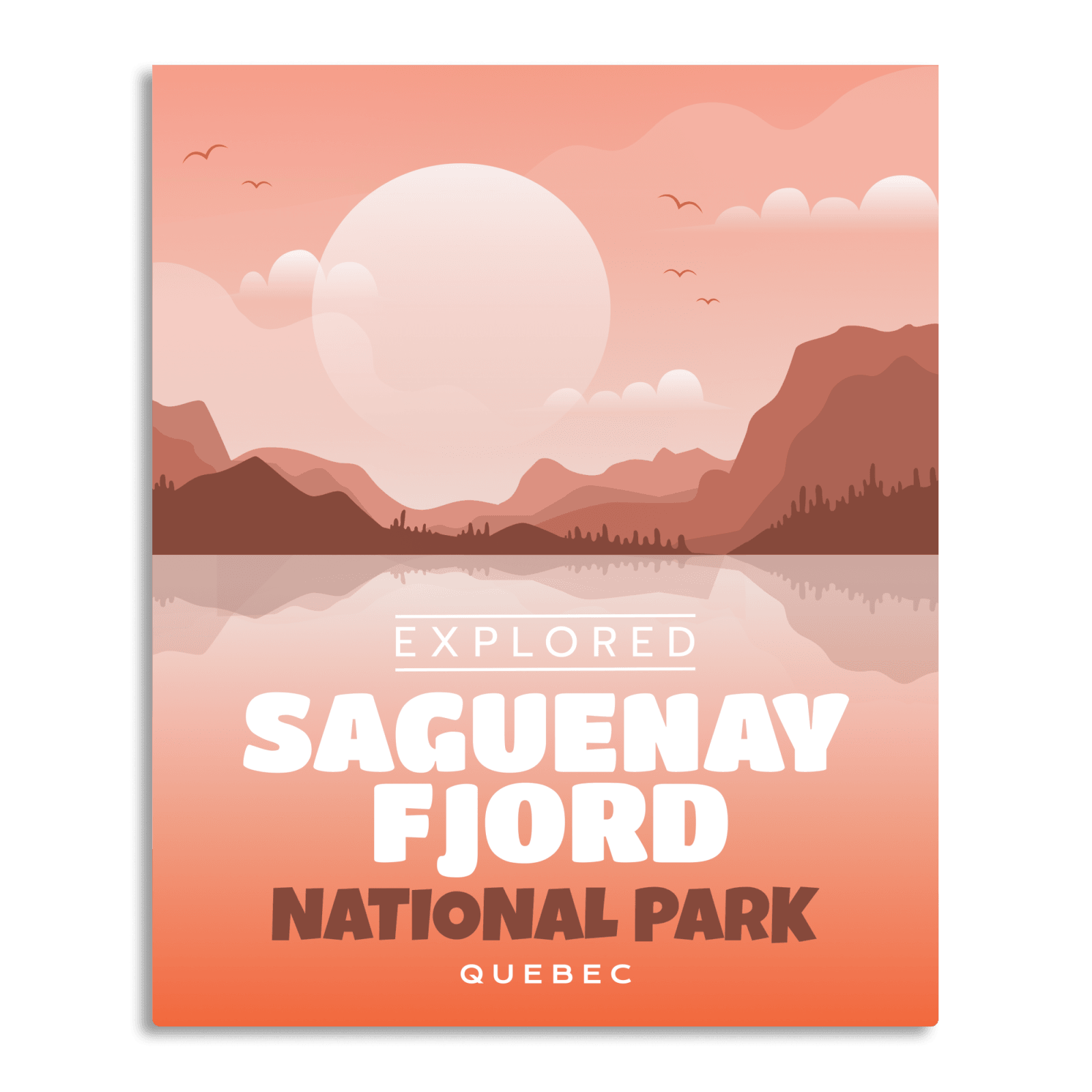 Fjord Saguenay National Park 'Explored' Poster, Canada Parks