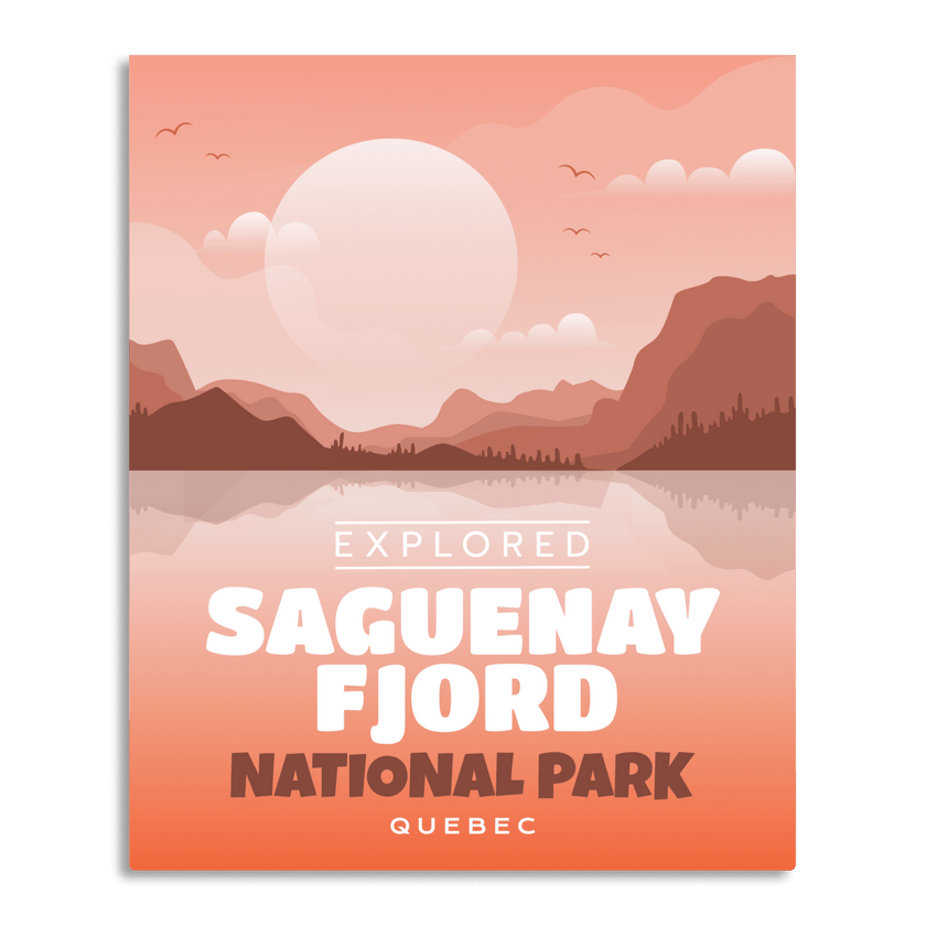 Fjord Saguenay National Park 'Explored' Poster, Canada Parks
