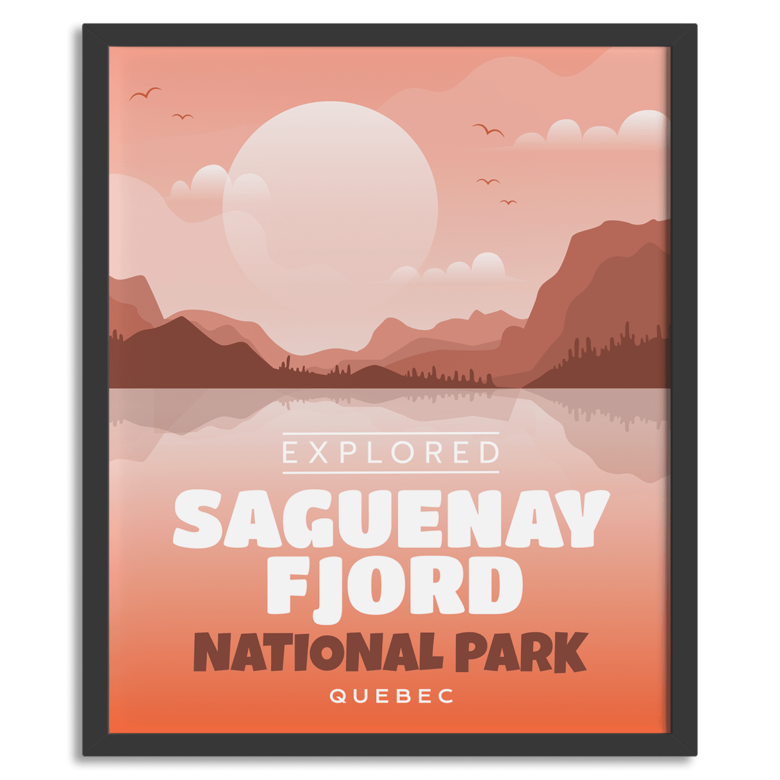Fjord Saguenay National Park 'Explored' Poster, Canada Parks