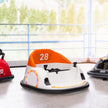 Qaba 12V Bumper Car for Toddlers, Ride On Car with 360 Degree Remote Control, Lights Music Horn, for 1.5-5 Years, Orange