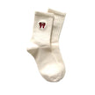 FLOOF Demure Bow Sock in White