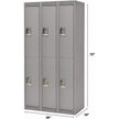 Lockers, 2 -tier, Bank of 3, 36