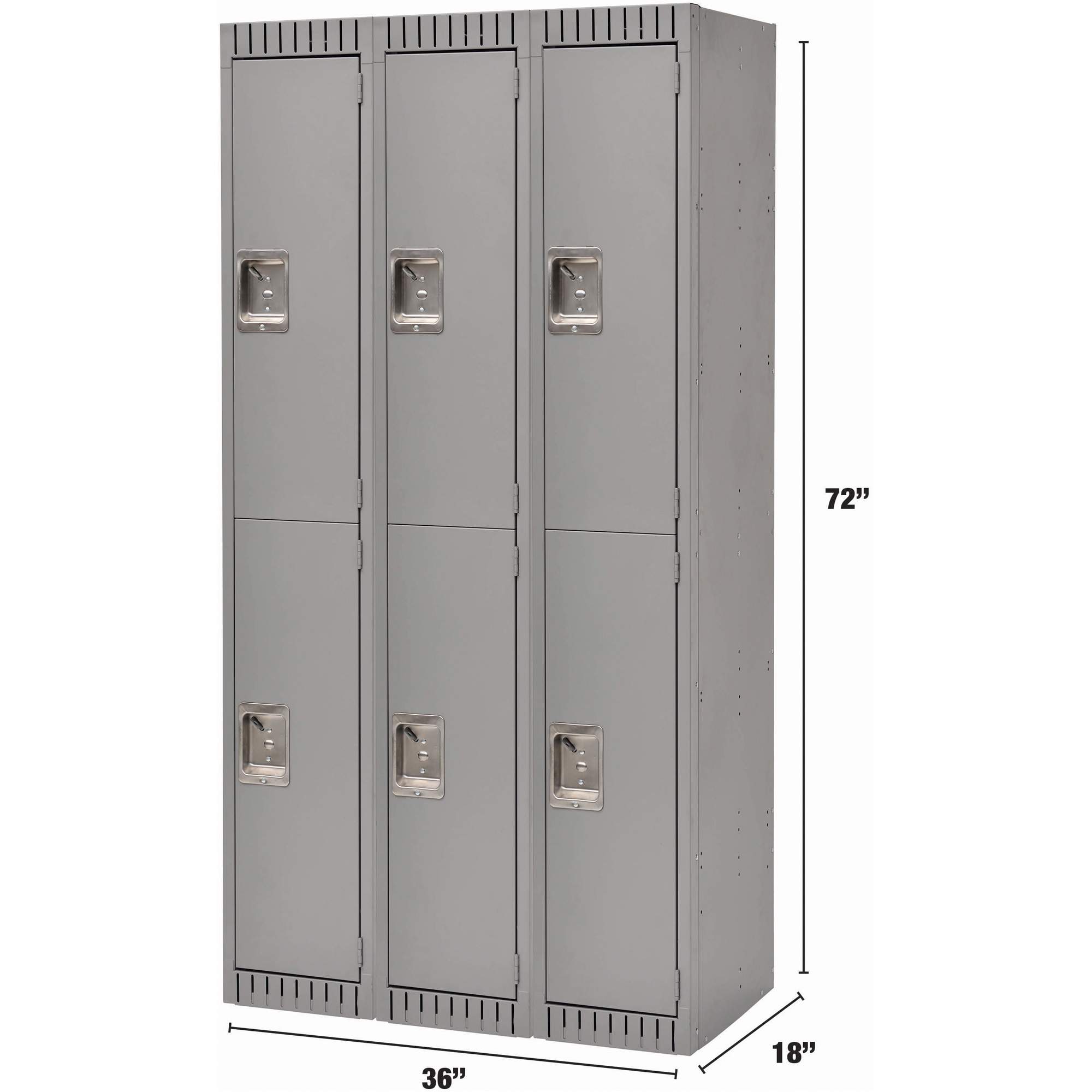 Lockers, 2 -tier, Bank of 3, 36