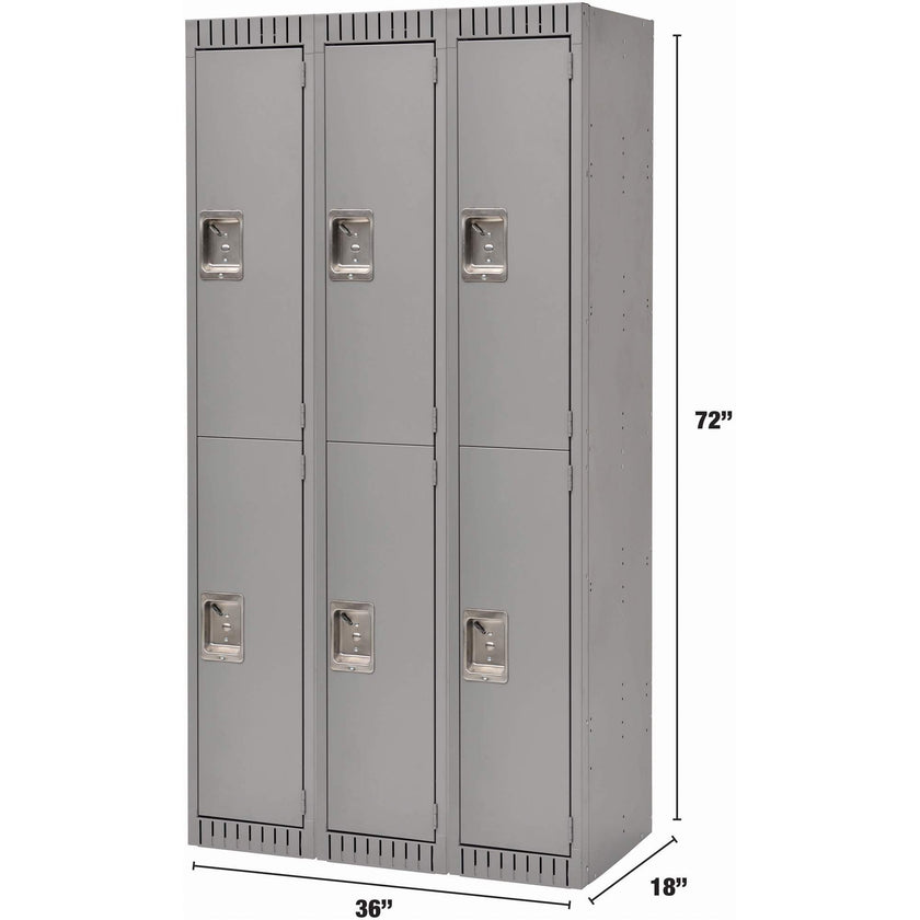 Lockers, 2 -tier, Bank of 3, 36