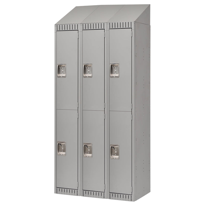 Assembled Lockers, 2 -tier, Bank of 3, 36