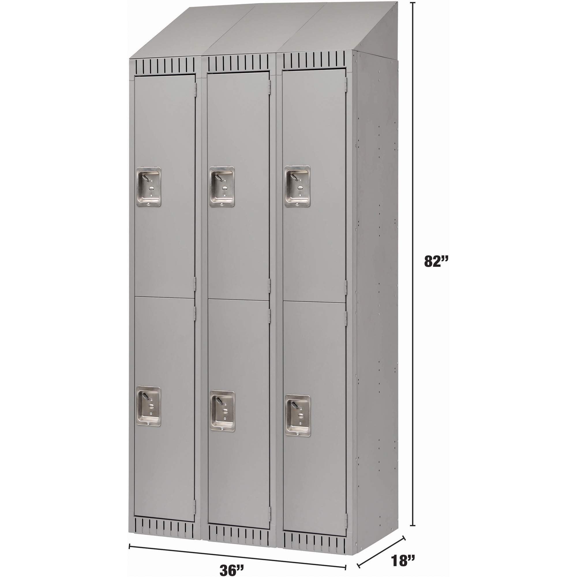 Assembled Lockers, 2 -tier, Bank of 3, 36