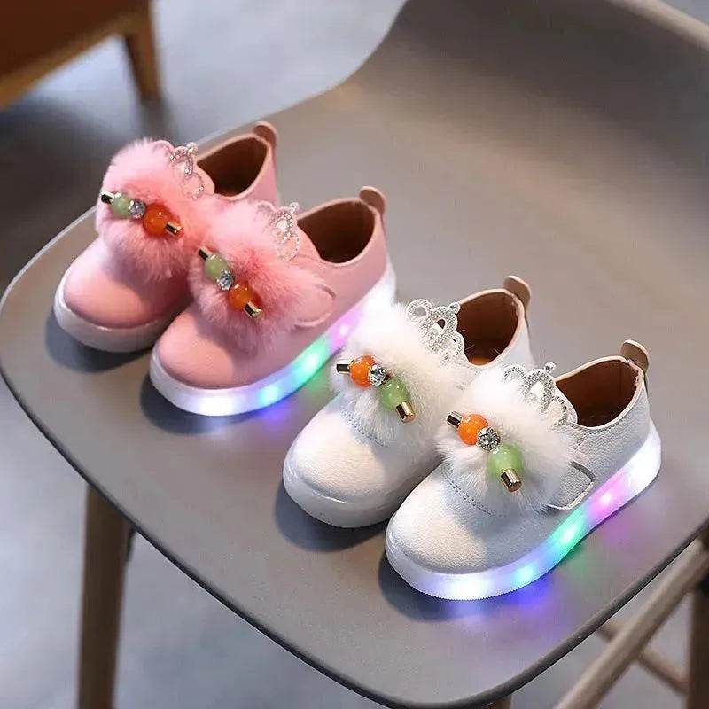 Glow Shoes Flashing Shoes Kids Board Shoes Soft Sole
