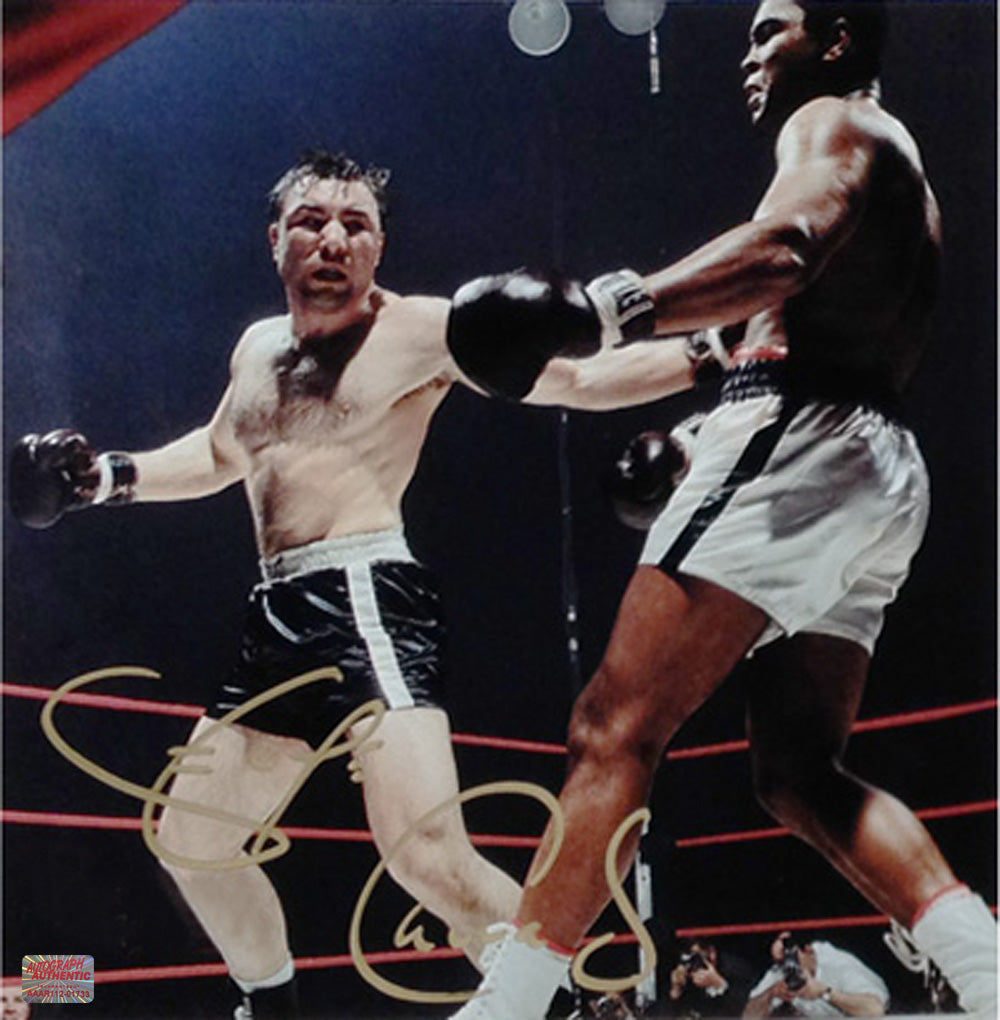 GEORGE CHUVALO SIGNED 11X11 BOXING PHOTO CANADA – LEGENDARY HEAVYWEIGHT SPORTS MEMORABILIA (11