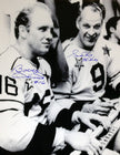 BOBBY HULL & GORDIE HOWE DUAL?SIGNED 11X14 PHOTO – CHICAGO BLACKHAWKS & DETROIT RED WINGS NHL AUTOGRAPH (14