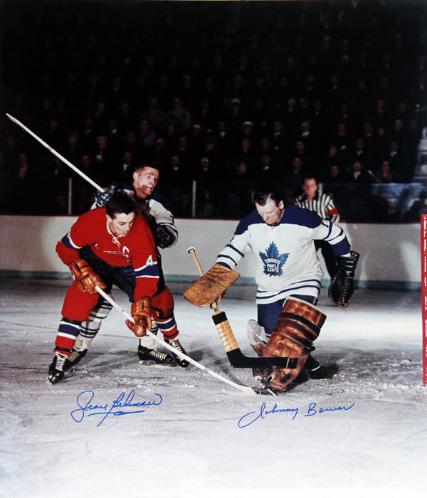 JEAN BELIVEAU & JOHNNY BOWER DUAL?SIGNED 16