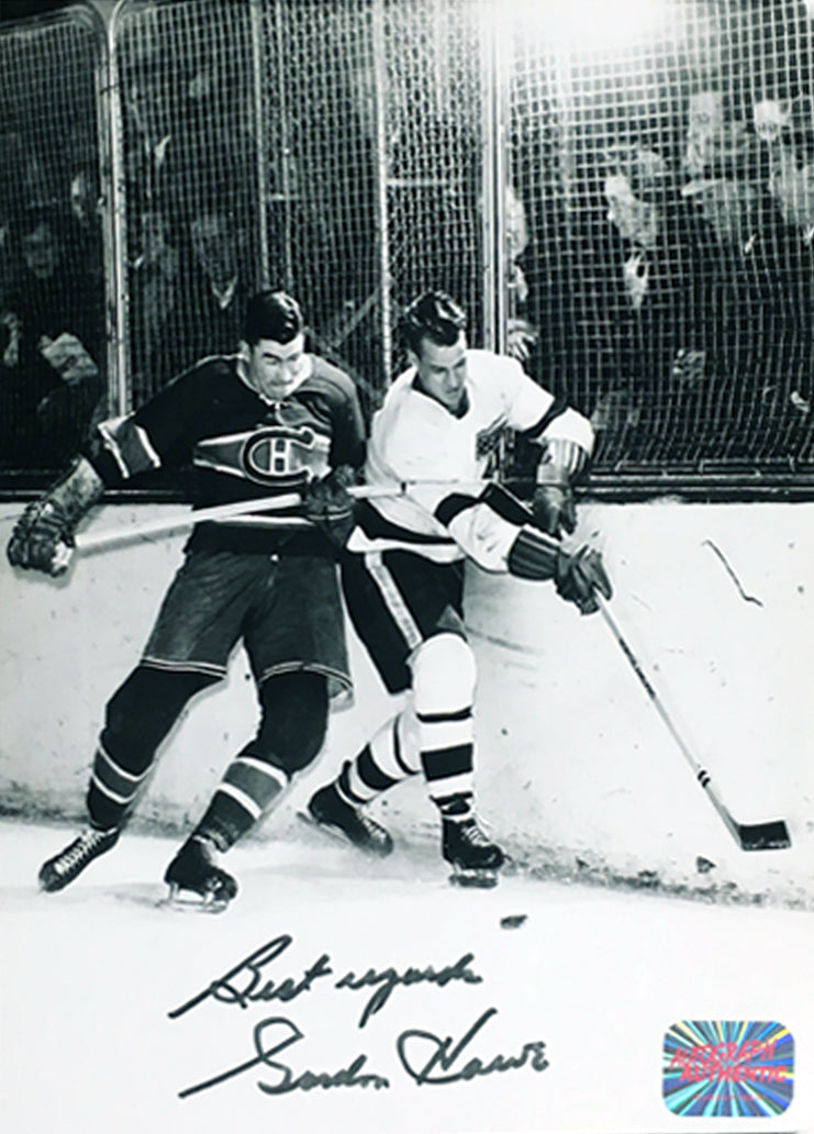 GORDIE HOWE AUTOGRAPHED 5