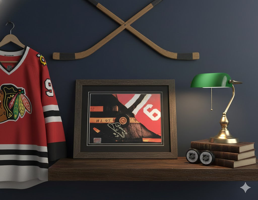 BOBBY HULL SIGNED CHICAGO BLACKHAWKS & WINNIPEG JETS 8