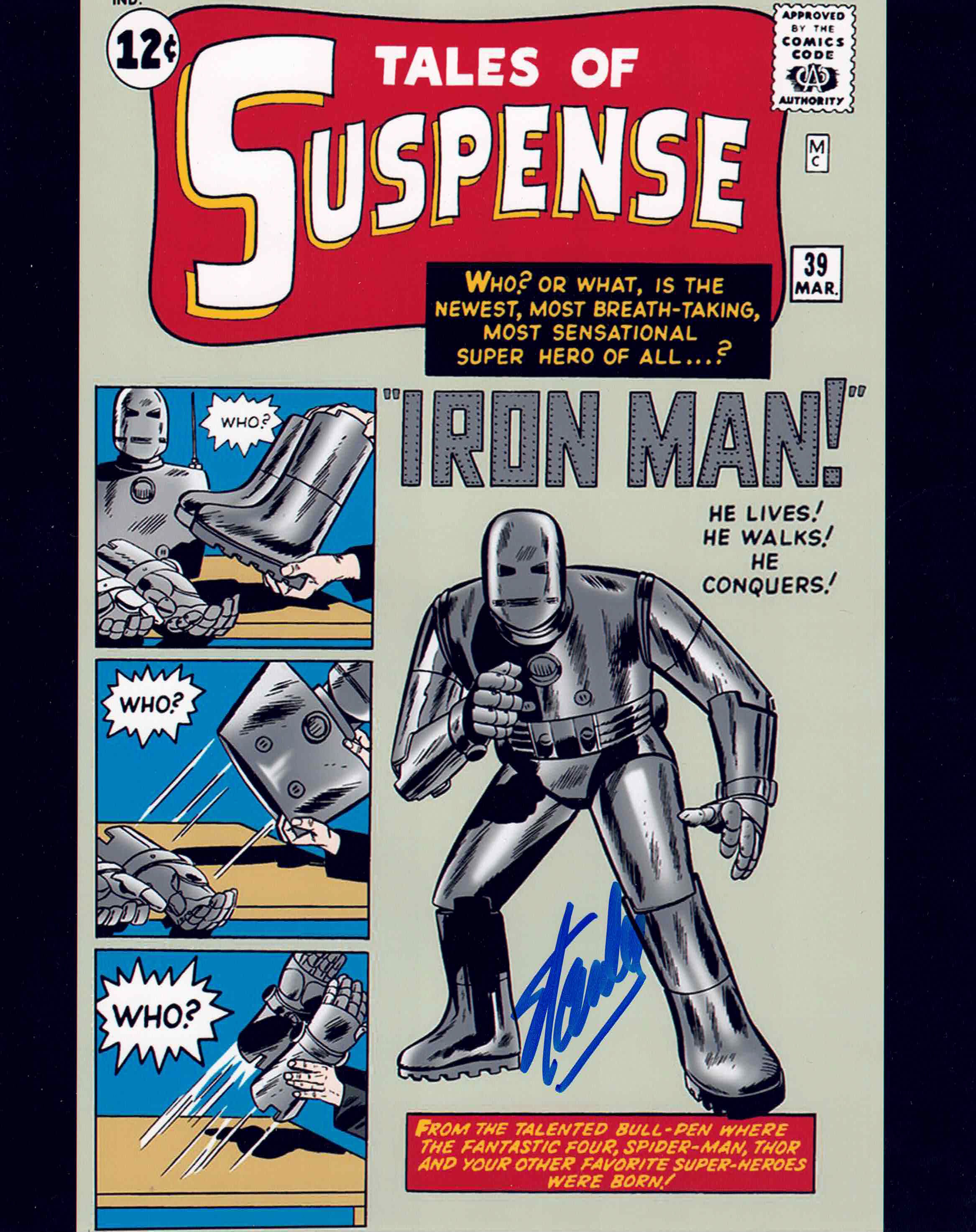 STAN LEE SIGNED TALES OF SUSPENSE #39 IRON MAN FIRST APPEARANCE 8