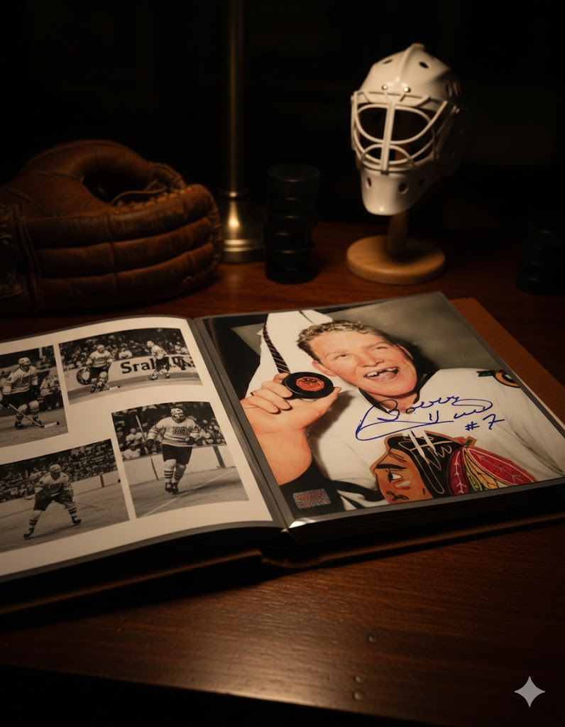 BOBBY HULL AUTOGRAPHED 50TH GOAL 8