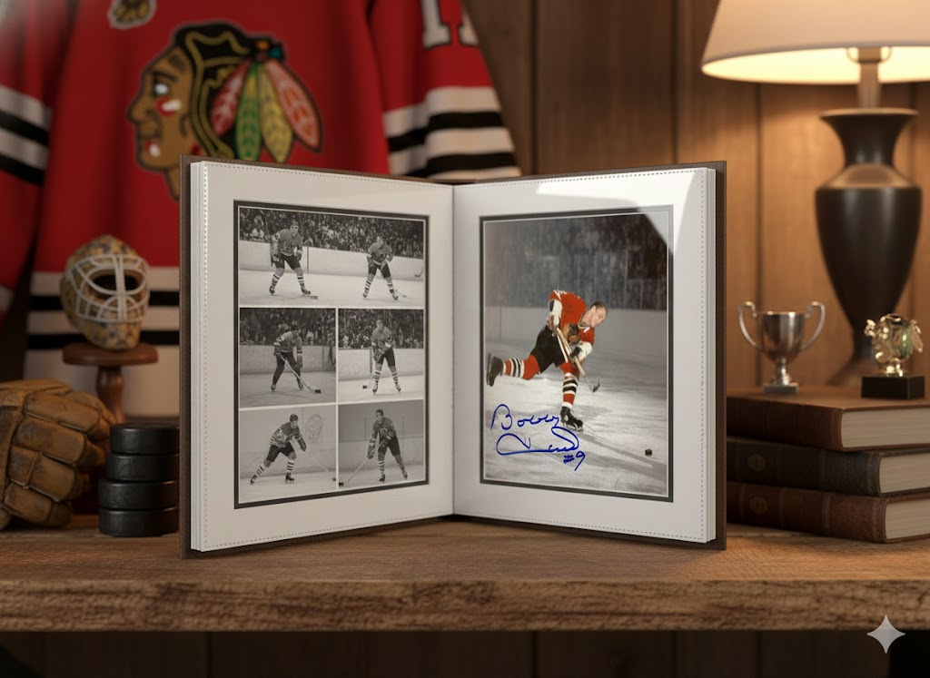 BOBBY HULL AUTOGRAPHED 51ST GOAL 8