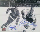 BOBBY HULL & JEAN BELIVEAU DUAL AUTOGRAPHED SIGNED 8