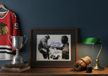 BOBBY HULL & GUY LAFLEUR DUAL AUTOGRAPHED SIGNED 8