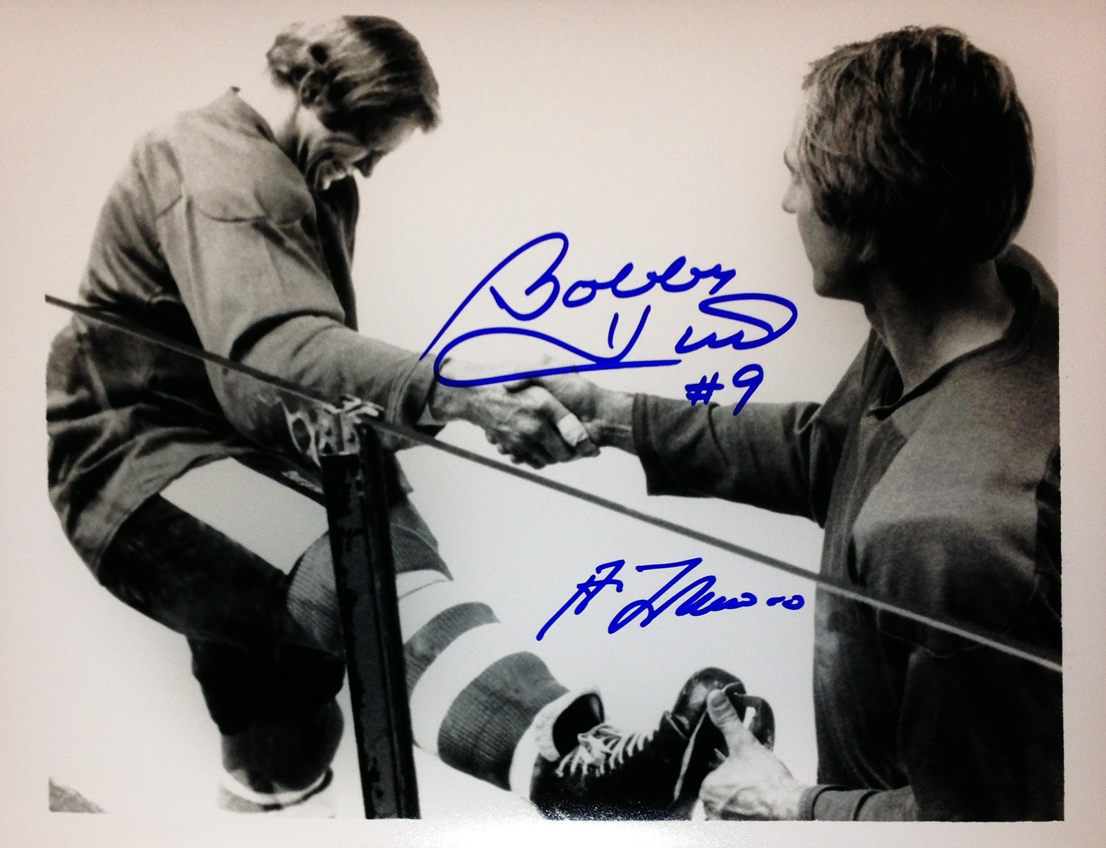 BOBBY HULL & GUY LAFLEUR DUAL AUTOGRAPHED SIGNED 8