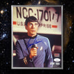LEONARD NIMOY AUTOGRAPHED  PHOTO - SPOCK WITH PHASER 8X10 SIGNED 8X10 PHOTO COLLECTIBLE DISPLAY