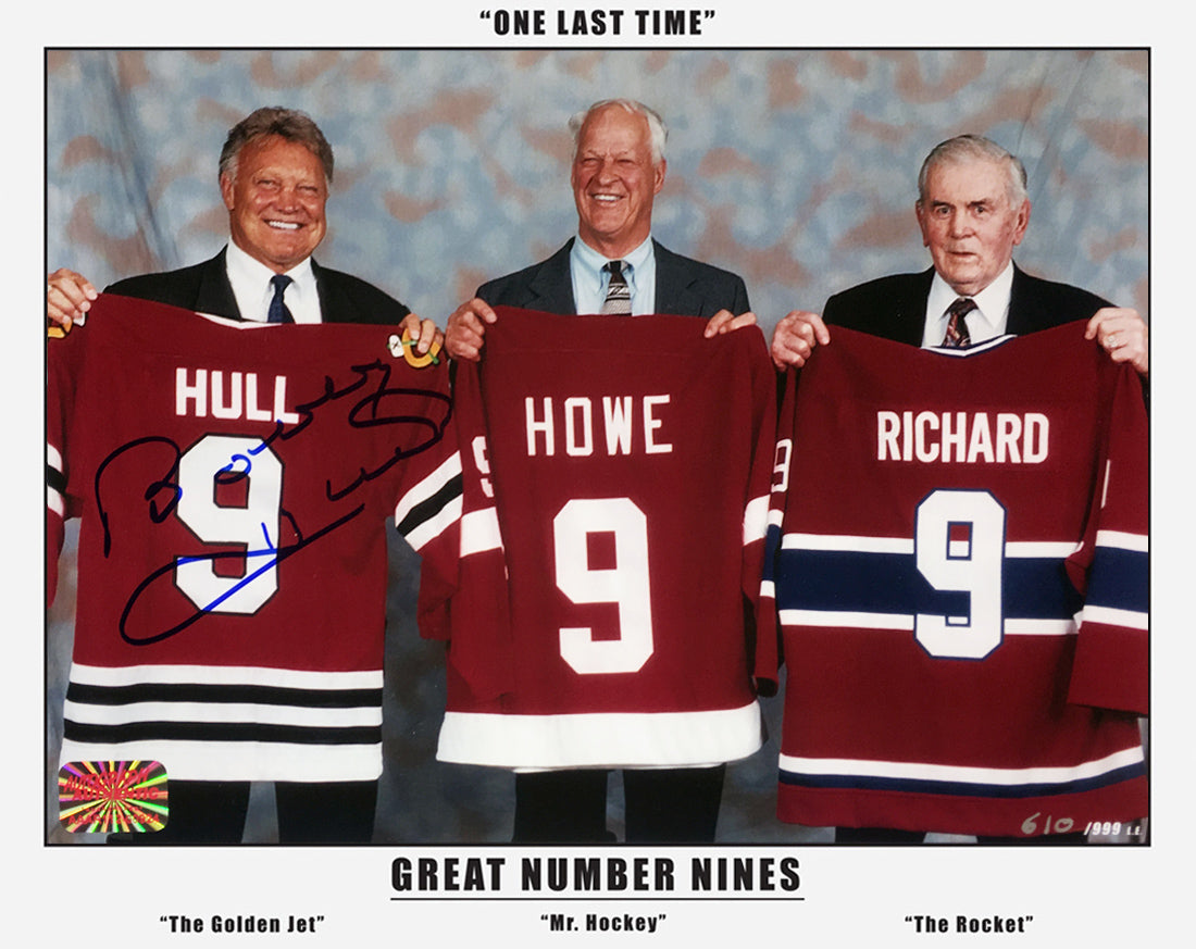 BOBBY HULL AUTOGRAPHED THREE GREAT NINES LIMITED EDITION 8